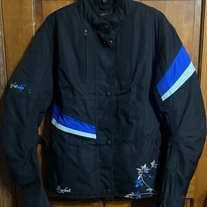 JOE ROCKET Women’s XL Motorcycle Textile Jacket Blue Floral RARE!